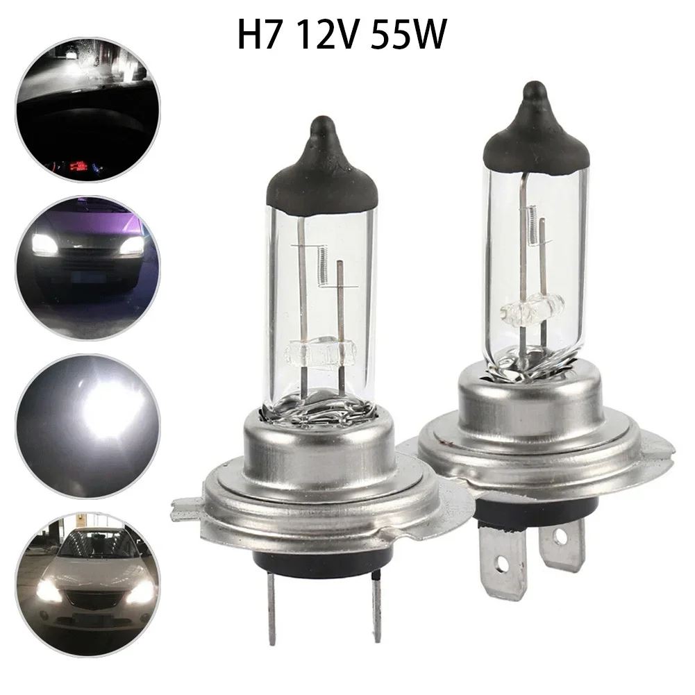 Light H7 Halogen Headlights No Modification Needed H7 High Quality Quartz Texture White 12V DC 6000K High 2pcs