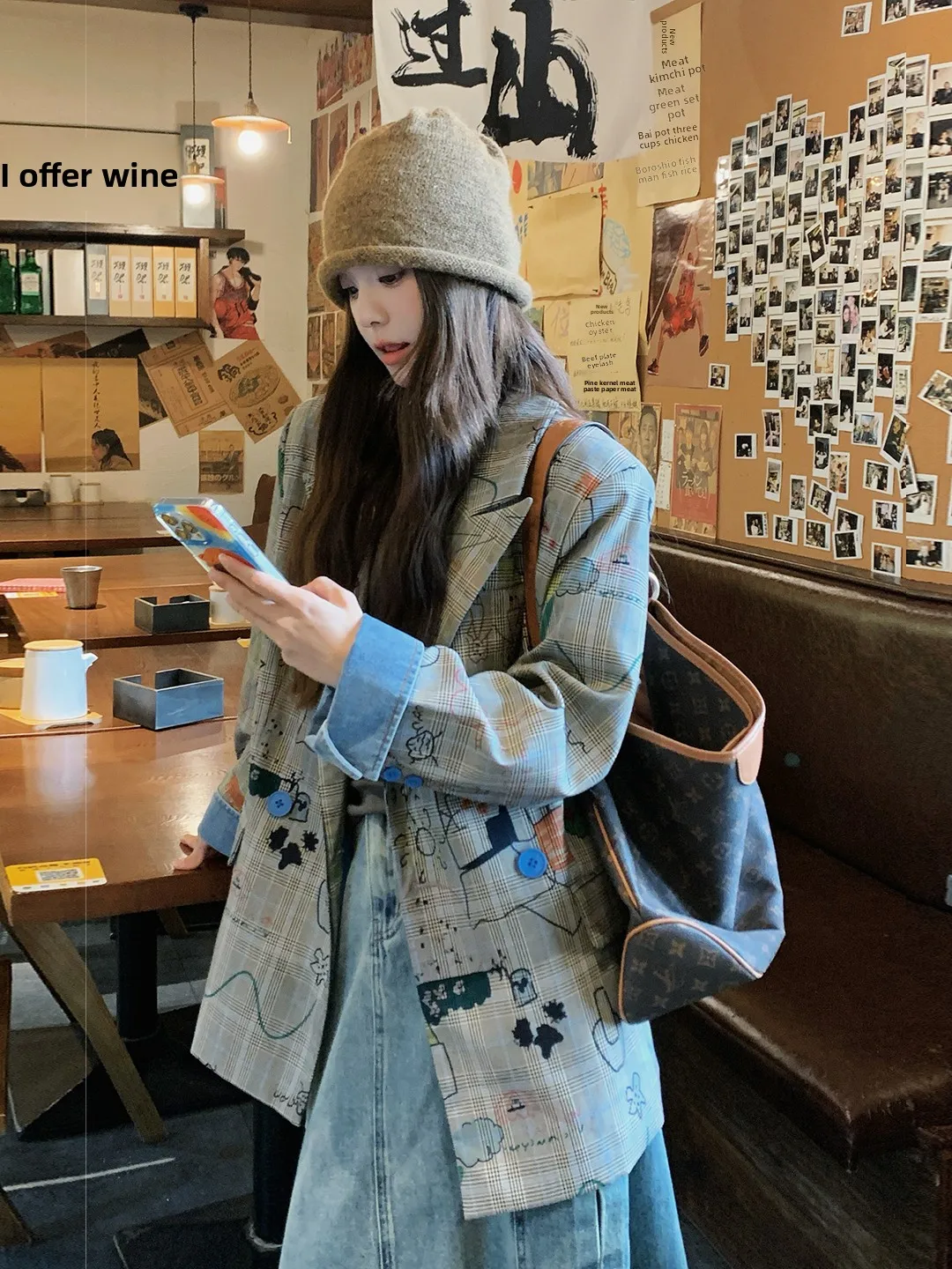 

Ay Fiti клетчатый костюм Jaet, женский осенний костюм 2023, новый уникальный дизайн, маленький размер, повседневный костюм в стиле вестерн, мода для поездок на работу