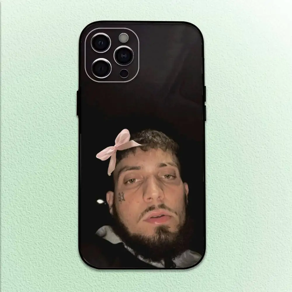 Funda de teléfono Jc Reyes Tour 2025 para iPhone17,16,15,14,13,12,11 Plus,Pro Max, funda negra suave