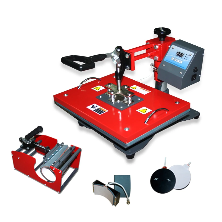 Multifunctional  ComboHeat Press Machine Heat Transfer Printer For T-shirts Shoes Mug Plate Home Textile Custom Printing