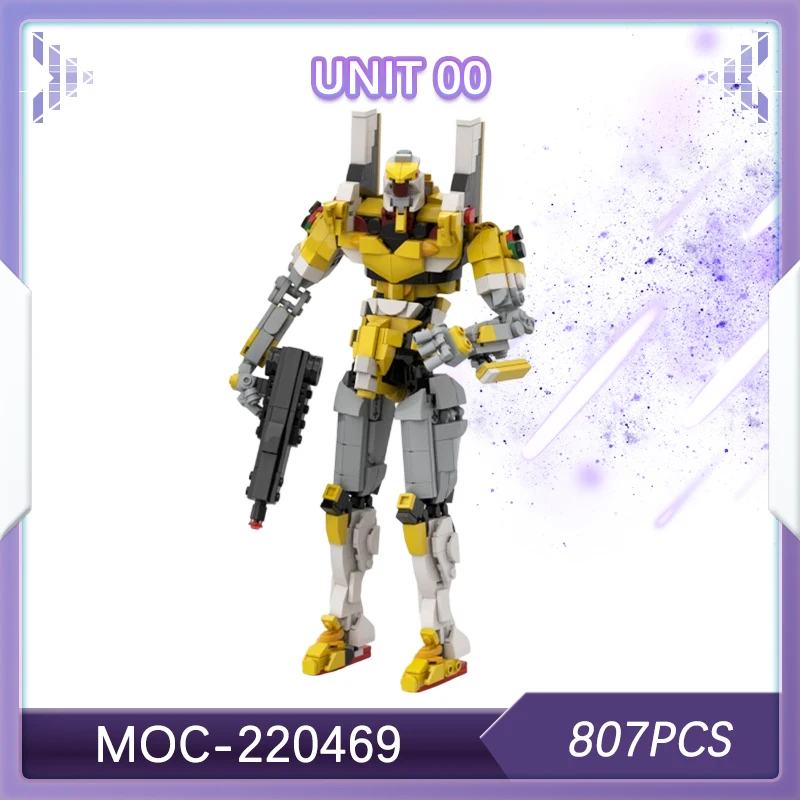 807 sztuk Science Fiction bitwy Mech jednostka 00 klocki do budowy montaż Robot Cyber ​​Brick technologia dla dorosłych zabawka figurka MOC-220469