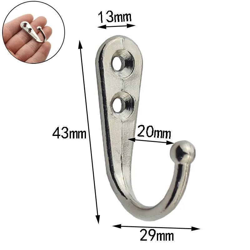 Coat Hooks Wall Mounted Wall Hooks Hangers Retro Single Hat Holder Zinc Alloy Antique Anti-collision Load-bearing Hooks