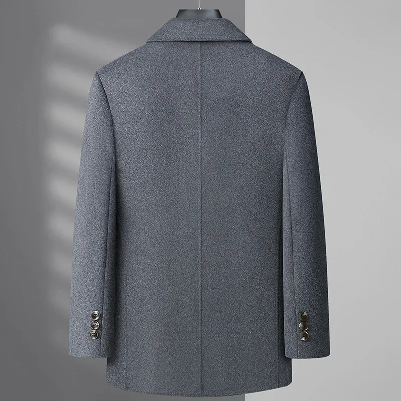 

New Arrival Fashion Suepr Large Autumn Winter Men's Woolen Suit Double Face Windbreaker Coat Plus Size MLXL2XL3XL 4XL5XL 6XL 7XL
