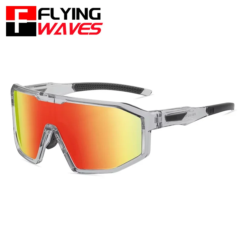 Polarisierte Fahrrad-Sonnenbrille mit großem Rahmen für Männer und Frauen, Sport, Baseball, Laufen, Wandern, HD-Linse, UV400