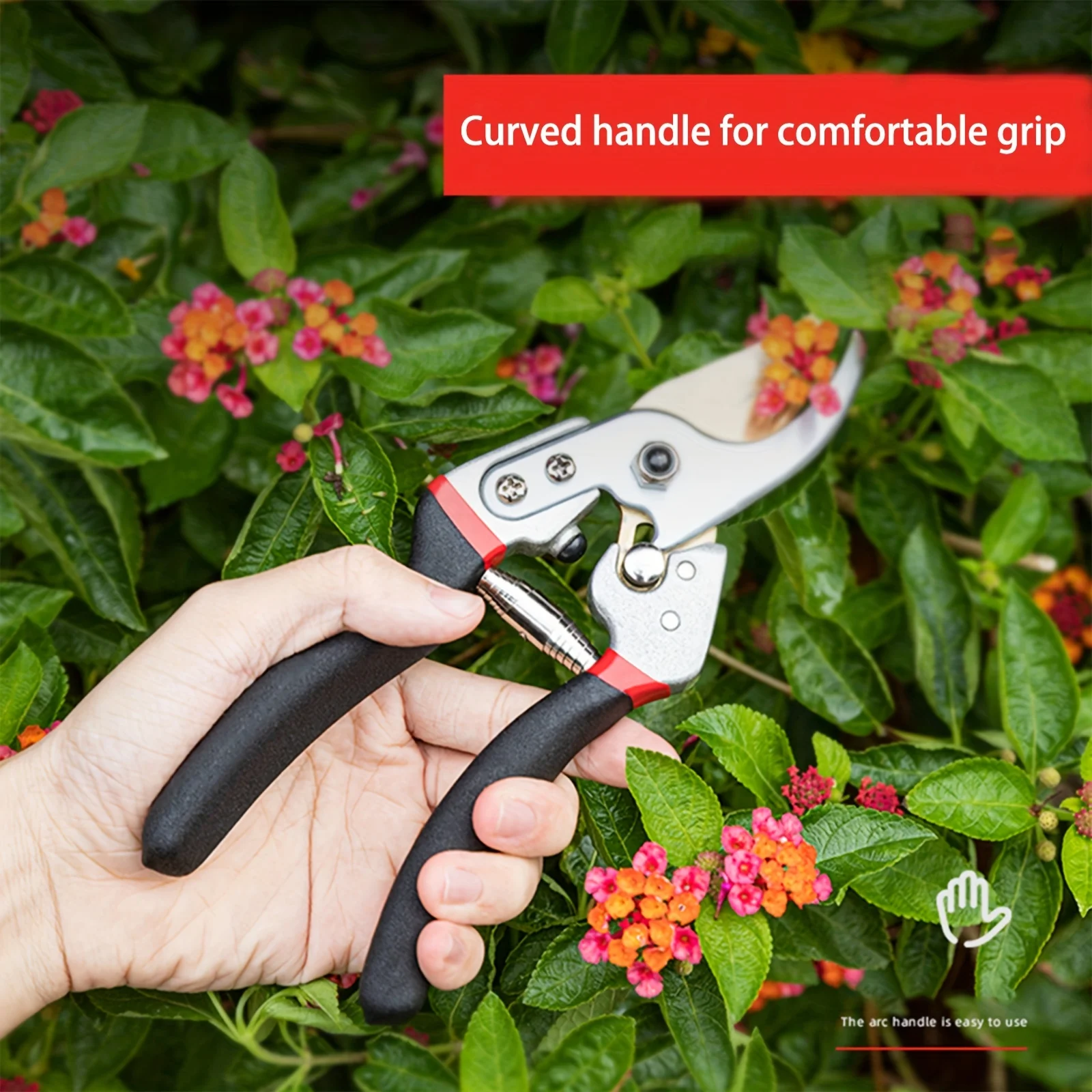 

8-дюймовые секаторы, садовые ножницы с металлической ручкой, толстые ножницы для ветвей, ножницы для фруктовых ветвей, ножницы для цветов и дерева, садовые инструменты