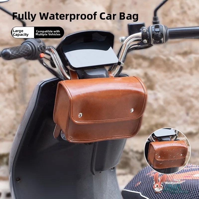 

Retro Waterproof Motorcycle Riding Vehicle Front Storage Bag Side Bag Hanging Object Bag Motorcycle Tail Bag