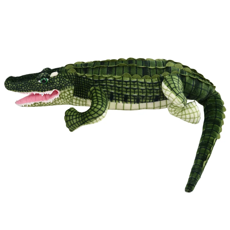 MACH-100Cm Bantal Kreatif Kawaii Buaya Simulasi Buaya Kehidupan Nyata untuk Hadiah Anak-anak