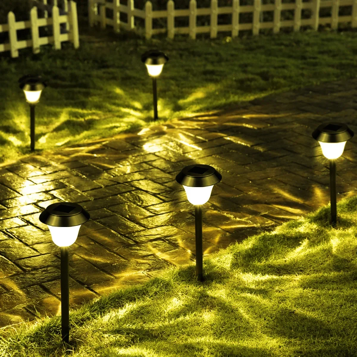 

1/2/4/6/8PCS Waterproof Solar LED Floor Light Stainless Steel Courtyard Garden Lamp Outdoor Ground Light Lawn Decoration Lights