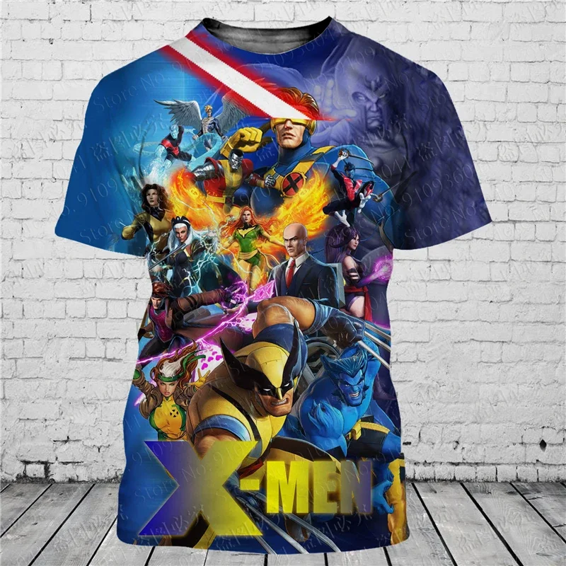 X MEN Comic 3D Print Disney T Shirt Men Women Short Sleeve Casual Style Summer Casual Streetwear Tee Tops