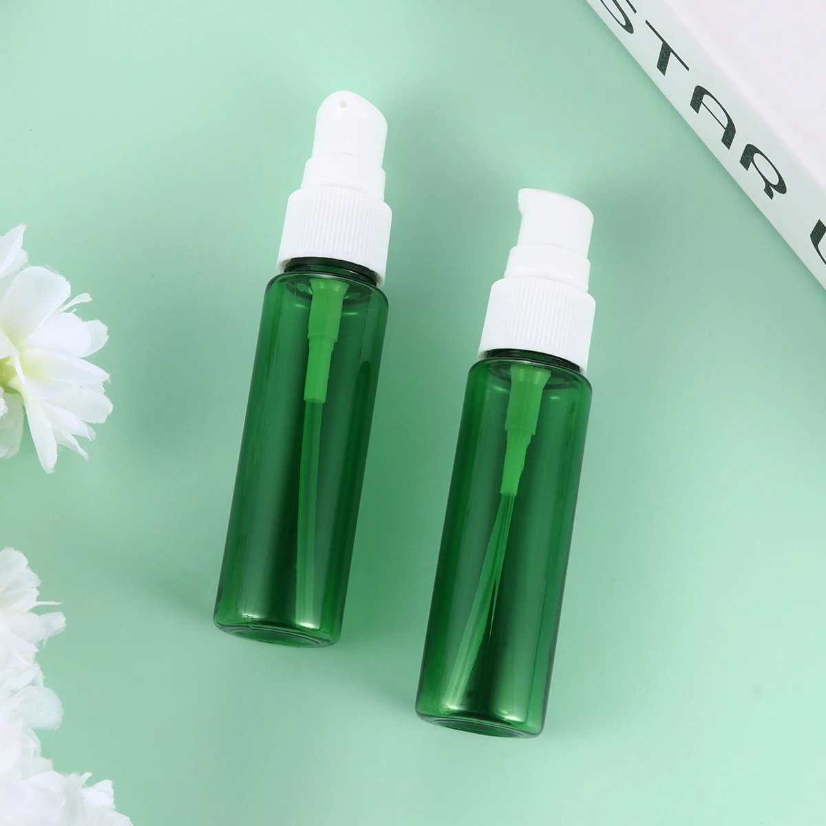 

10pcs Lotion Pump Bottle Set Portable Travel Dispenser Refillable Reusable Mini No Leakage Easy To Fill Suitable For Outdoor