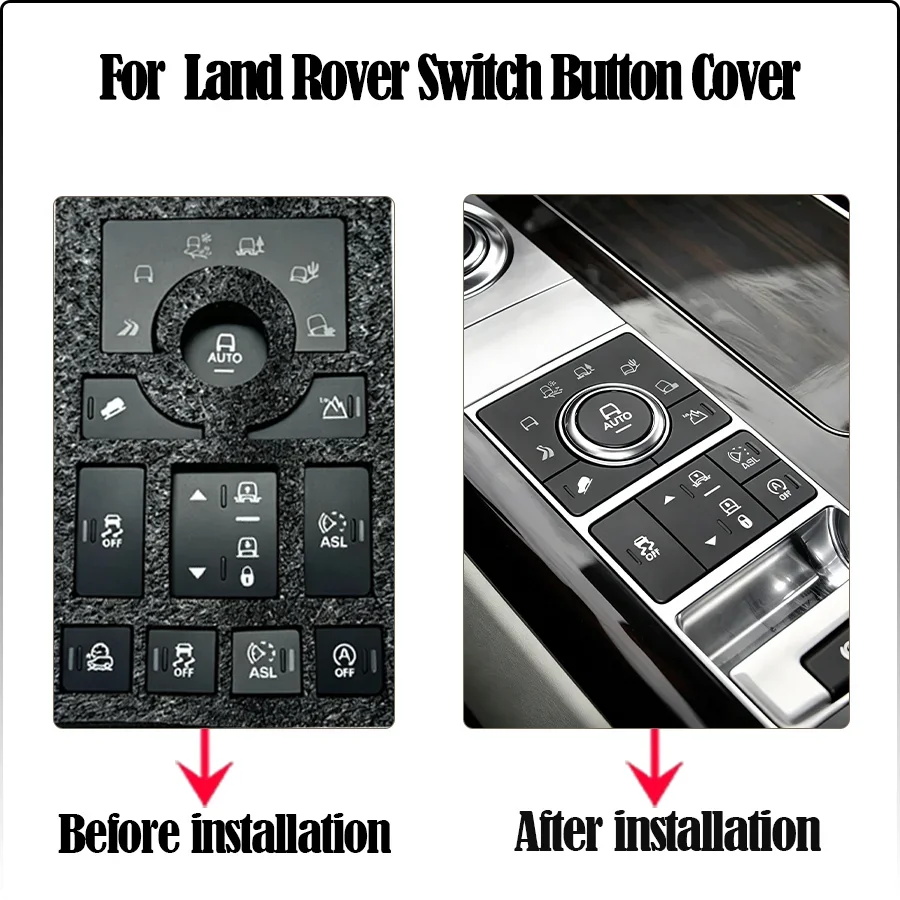 Accessories Car  High Quality Car Terrain Mode Switch Center Console Button Cover For Land Rover Vogue/Sport L405 2013-2017
