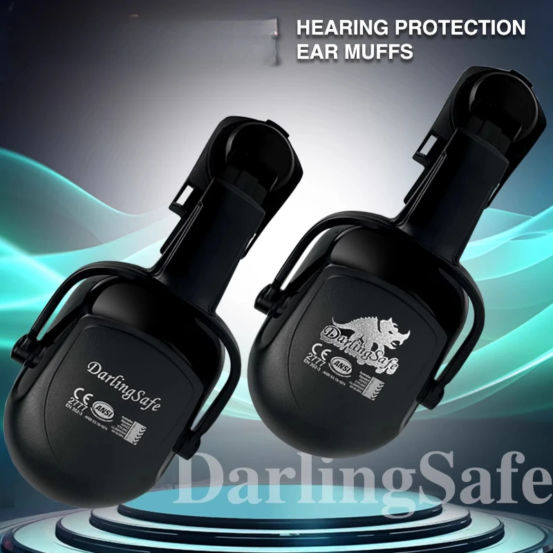 

CE Hanging Type Earmuffs Safety Helmet Construction Railway Noise-proof Ear Protector Mine Traffic Working Ear Muff