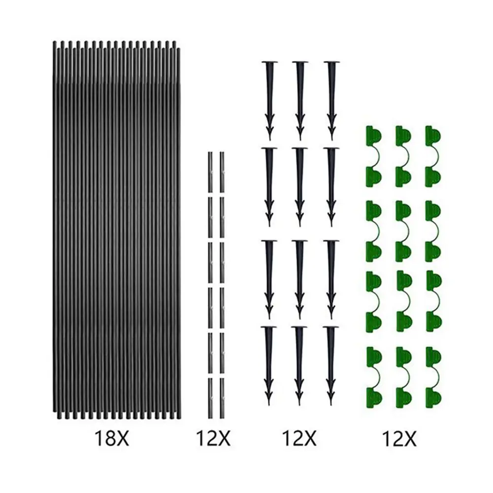 

Plant Tunnel Arches Plant Support For Raised Bed Ground Spikes Row Cover Tunnel Hoops Connectors Fibreglass Tyres