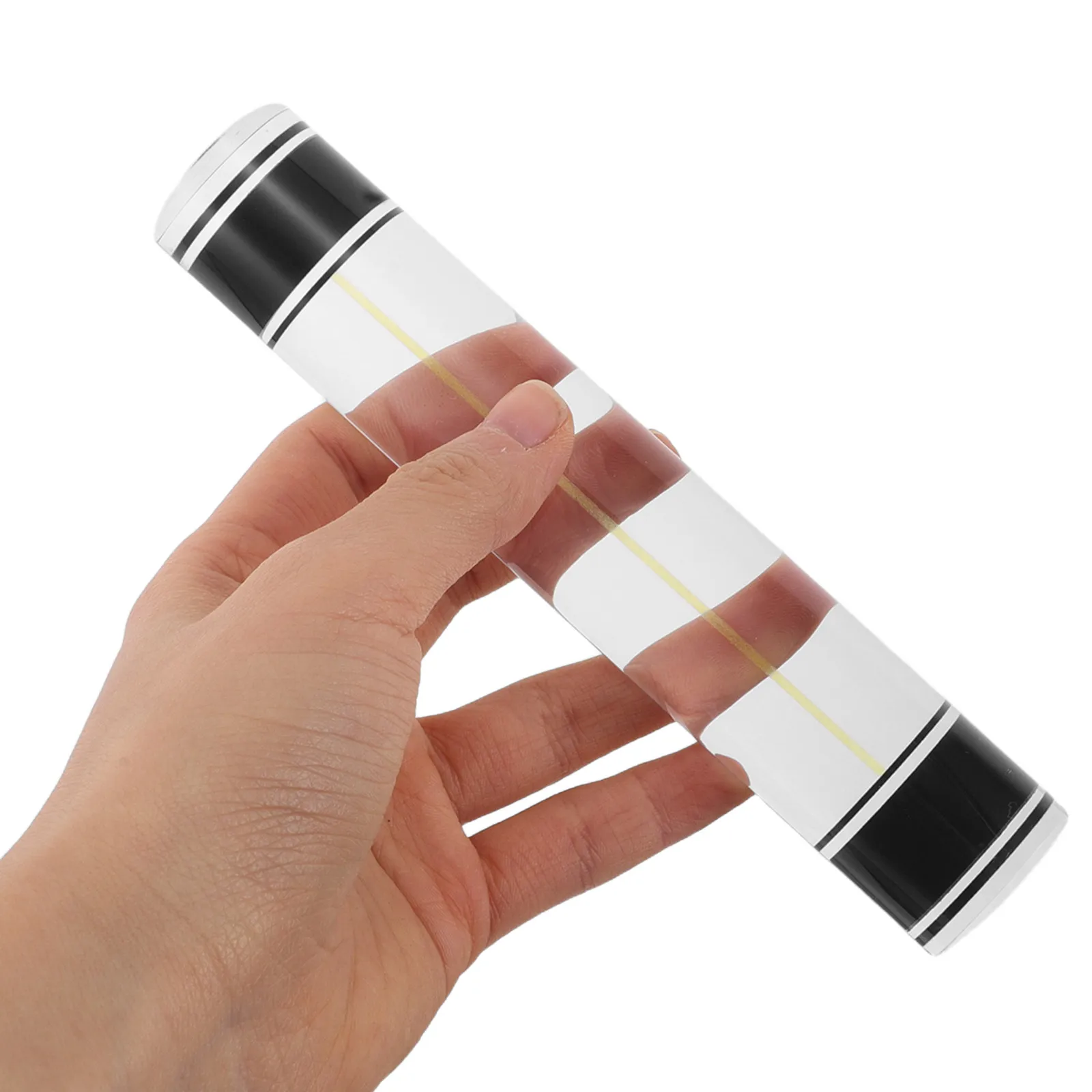 2Pcs 6.3 Inch Clear Magnifying Ruler Acrylic Bar Style Portable Reading Magnifier for Seniors Students Books Maps Instructions