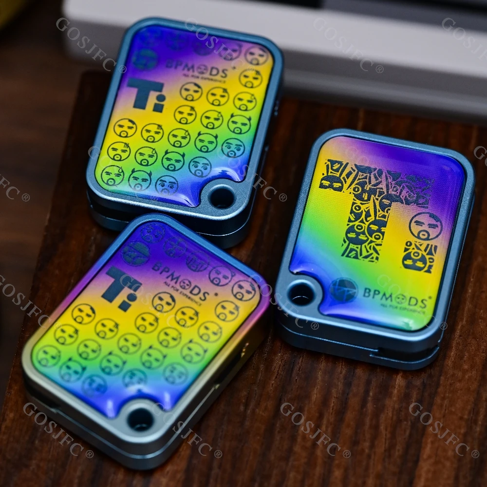 BPMODS EDC ป้ายราคา ไทเทเนียม บลู ของเล่นสไลด์แบบกลไกหลากสี บรรเทาความเครียด ลดความวิตกกังวล EDC ฟิดเจ็ตสปินเนอร์