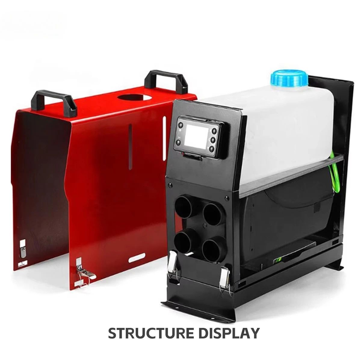 All In One Diesel Air Heater 2kW 5kW 12V 24V With Digital LED Monitor Remote Control For Truck RV Caravan Sprinter Van