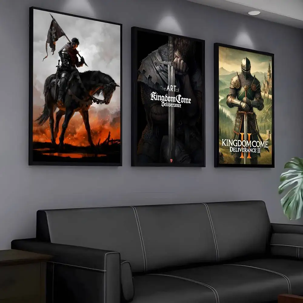 لعبة K-Kingdom Come Deliveryance 2 ملصق لاصق جدار الفن الطباعة مقاوم للماء غرفة المعيشة المنزلي غرفة نوم بار ديكور جمالي