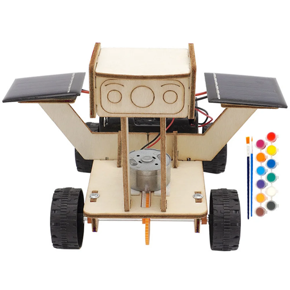 Solar Rover Power Toy Kit Electric Science Experiment Educational Boys Toys 10 Year Old Gift Ideas Lunar Birthday for Kids DIY