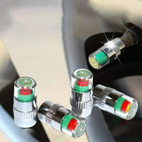 4pcs Car Tire Pressure Indicator Tire Pressure Gauge Indicator Alert Monitoring Valve Cap Sensor External Valve Detection Cars