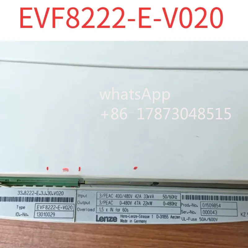 Second-hand test OK Inverter EVF8222-E-V020 22KW