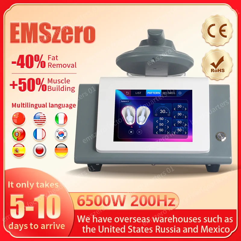 EMSzero RF Sculpt Machine Hi-emt EMS Fat Body Slimming Technology Muscle Stimulation Sculpting Electromagnetic Massager