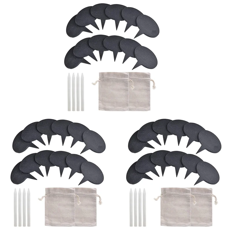 

【New-Sale】Cheese Markers For Charcuterie Board, Set Of 54PCS Slate Cheese Labels Sign, Cheese Markers Set, Cheese Name
