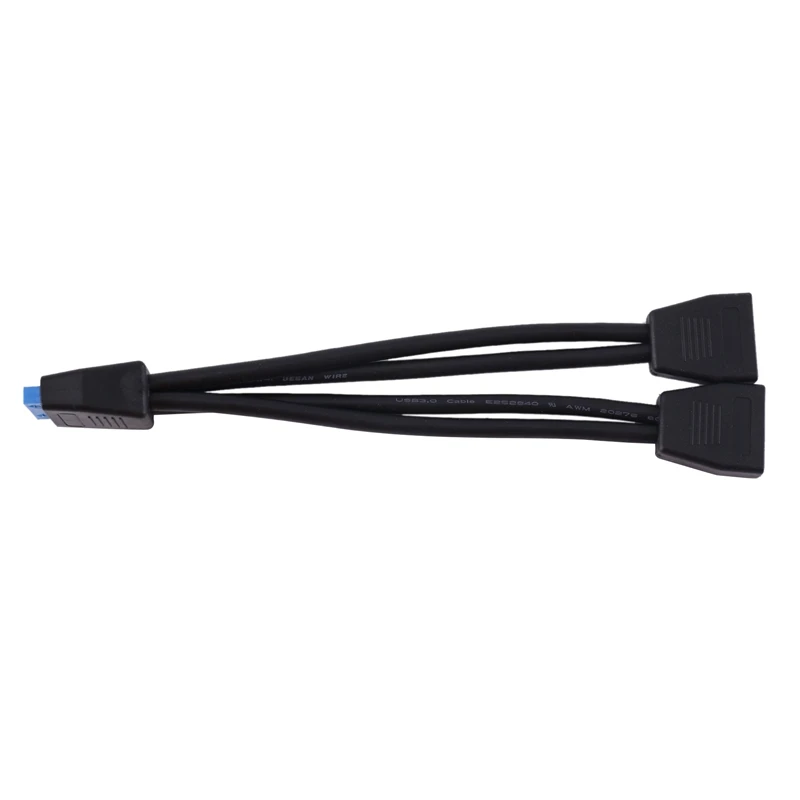 Small Mini USB 3.0 19 Pin/20Pin Internal Extension Header 1 To 2 Adapter Splitter Cable For Motherboard