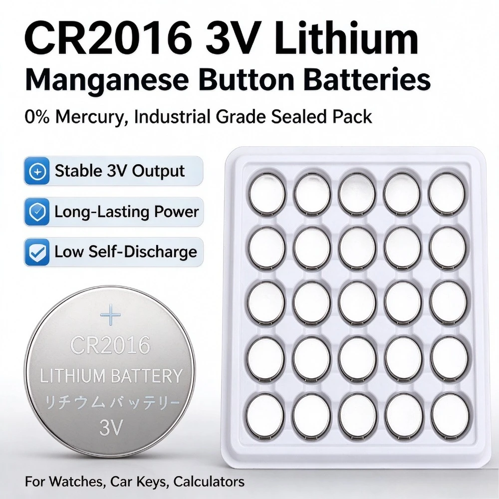 10-100PCS CR2016 3V Lithium Coin Battery DL2016 BR2016 LM2016 Long Lasting Button Cell Replacement Battery Watch Toy Clock  Car