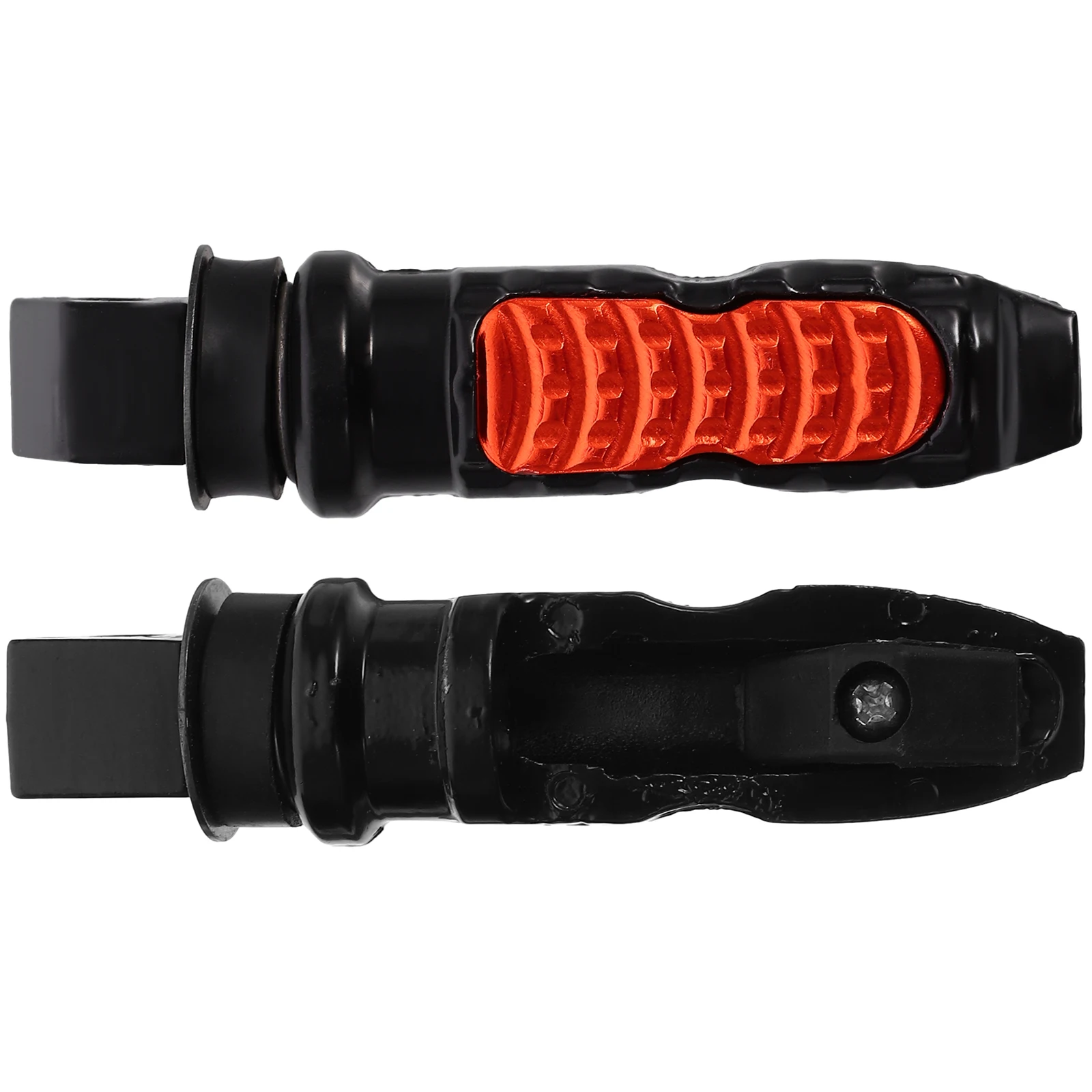 

2pcs Motorcycle Rear Foot Pegs Aluminum Alloy ange Color Footrest for Rear Set Metal Peg Pedal Motorcycle Accessories Electric