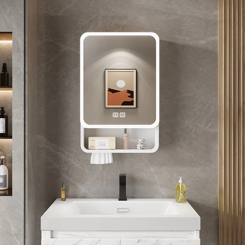 Organizer Mirror Bathroom Cabinet Storage Shelves Paper Decorations Skincare Cupboard Small Modern Gabinete Trendy Furniture