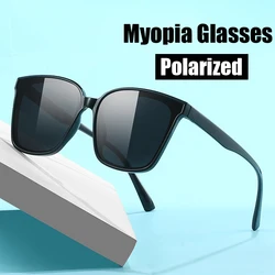 Gafas de sol polarizadas con dioptrías de 0 a-4,0, lentes ópticas de diseñador de marca de lujo, protección ocular para exteriores