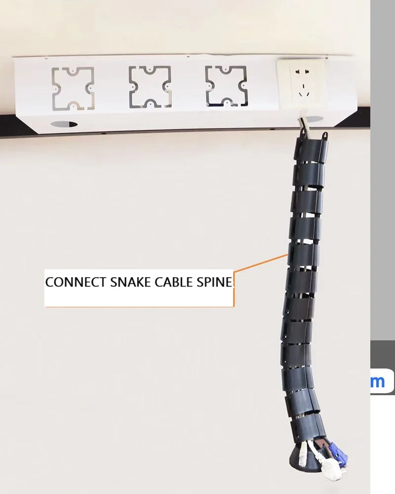 Desk Cable Holder 86 Panel Sockets Steel Desktop Wiring Box, Power Strip Cord Holder,Metal Cable Tray Socket Accessori