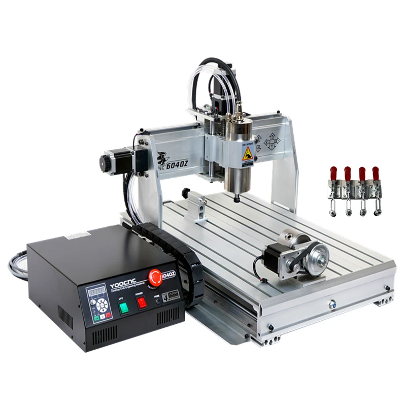 

2200W CNC Wood Router YOOCNC 6040Z Desktop CNC Engraving Machine 1500W for PVC ABS PCB Wood Aluminum Work 110V 220V Optional