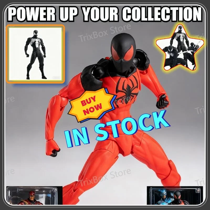 

2026 Mess Toy Scarlet Spider Kaine Parker Black Red Spiderman Symbiote Anime Inspired Collectible Gift Toy for Kids & Adults