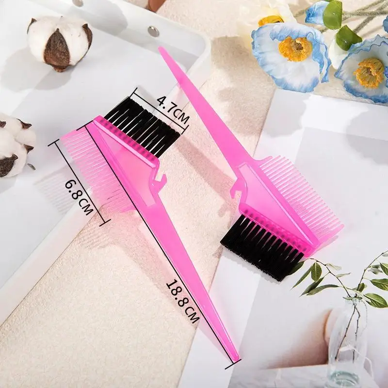 1PC Premium Double Sided Hair Dye Brush, Salon Home Hair Coloring & Oil Treatment Rat Tail Comb