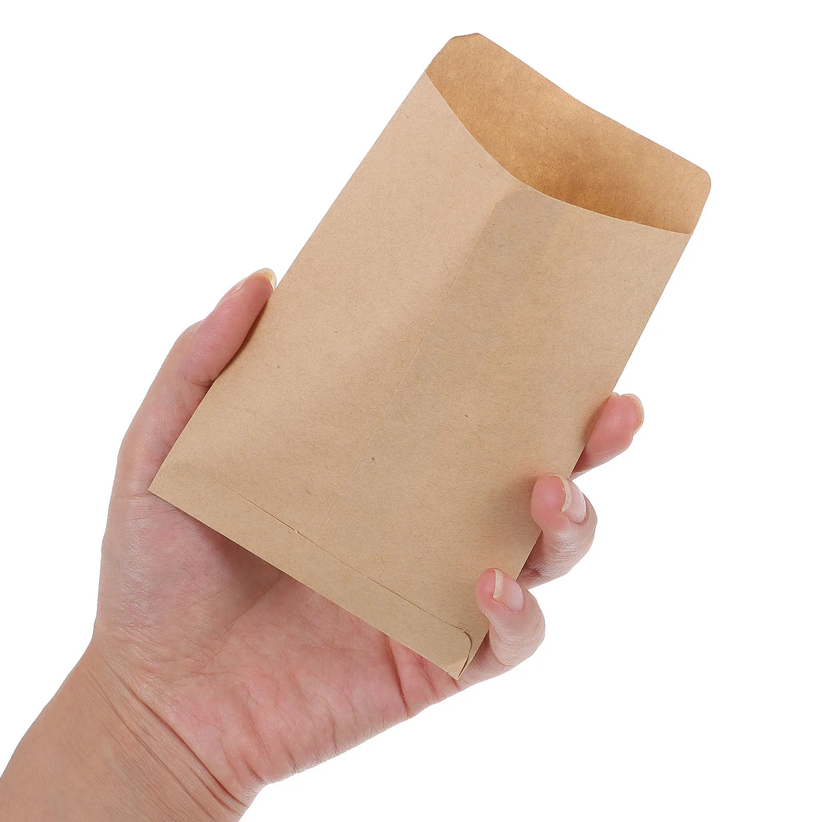 

100Pcs Garden Seed Storage Bags Kraft Paper Lightweight Strong for Corn Wheat Rice Farm Breeding Pouches Envelopes