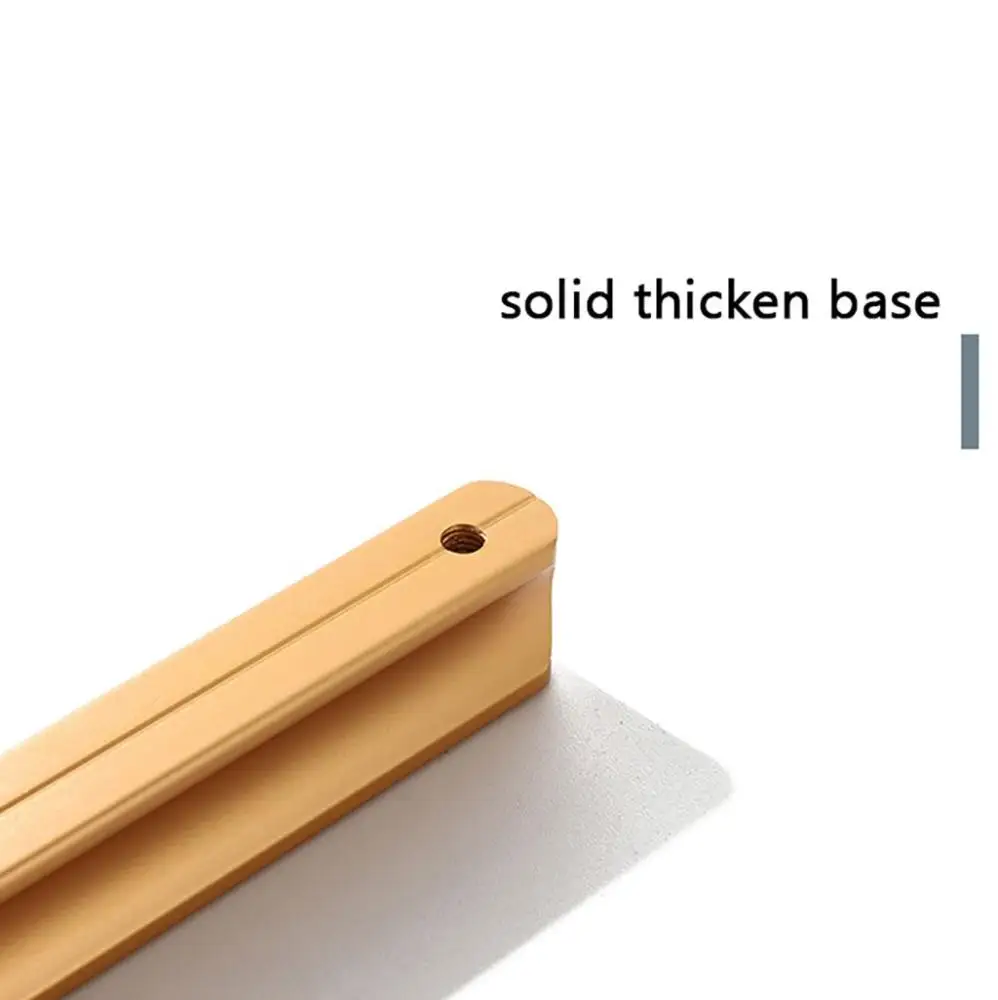 1 قطعة ديكور خزانة الذهب الإبداعية شريط شكل بسيط الأثاث الأجهزة درج يسحب مقابض أدراج مقابض الأبواب