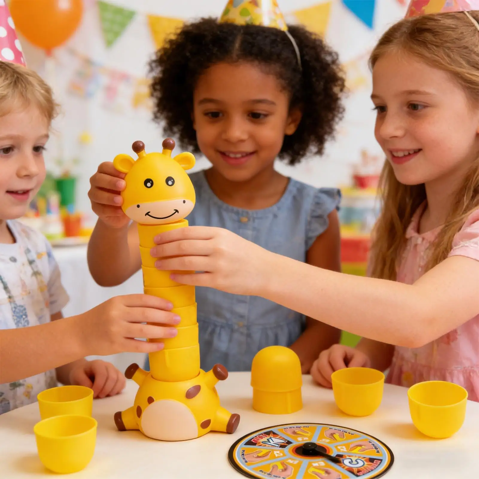 Giraffe Stacking Toys Set Giraffe Fun Interactive Board Game Balance Challenge Stacking Cups For Classroom Kindergarten