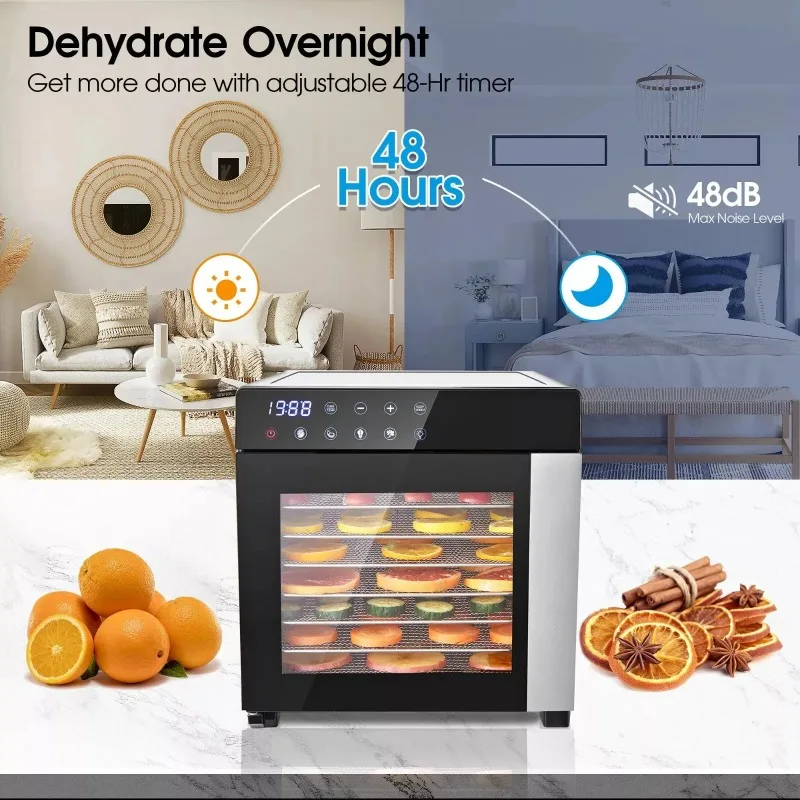 8단 스테인리스 스틸, 600W, 4가지 사전 설정 및 - Dehydrator Tray Electric 리뷰 및 가격