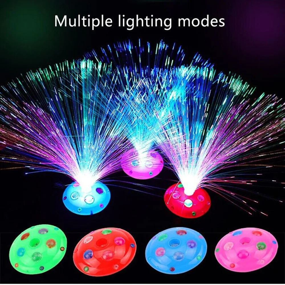 1Pc Multicolor LED Fiber Optic Lamp Light Interior Decoration Starry Sky Holiday Wedding Lamp LED Night Light Lamp Furnishing