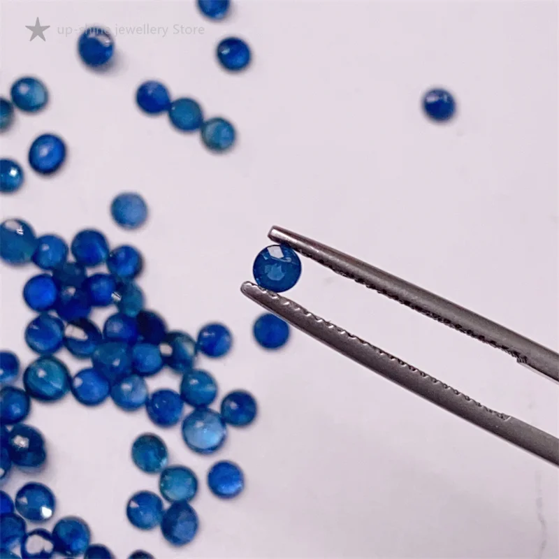 5 Natural Sapphire, Color is Pure, Royal Natural Sapphire, Size 3*3mm, Delivery With Certificate.