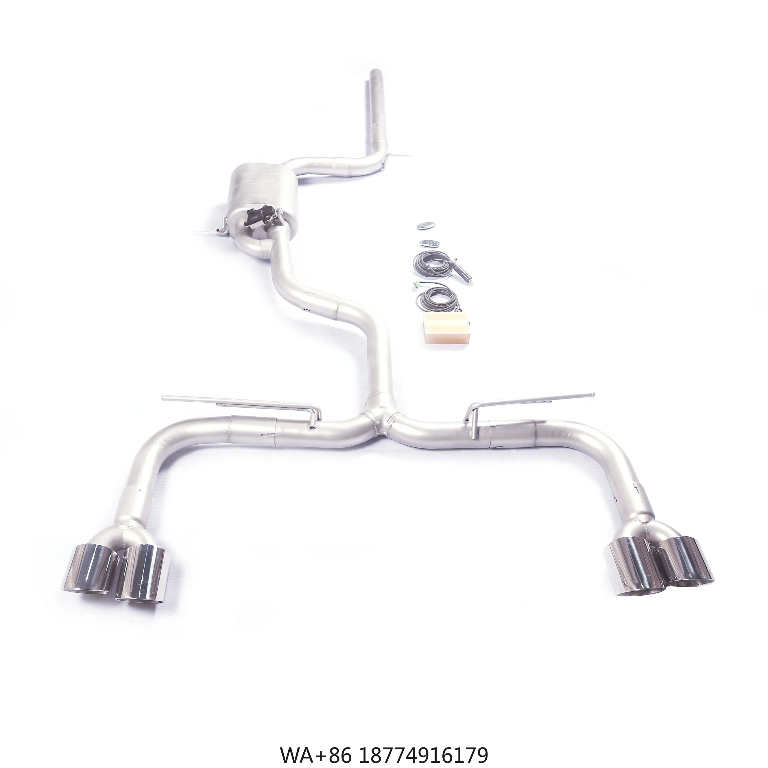 

Оптовая продажа, индивидуальная выхлопная труба A3 1,4 T, высокопроизводительная выхлопная труба из нержавеющей стали Quad 304, выхлопная труба Catback