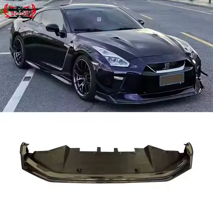 

Для Nissan GTR R35 2017-2019 аксессуары для переднего бампера из настоящего углеродного волокна в стиле BZ