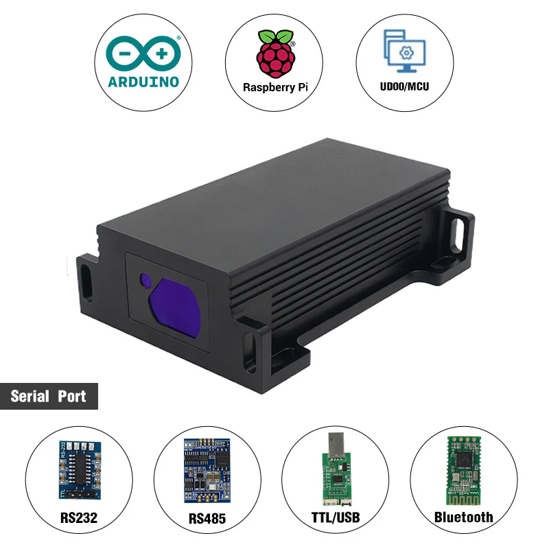 LDJ-P7 Industrial Laser Measurement Sensor For Warehouse Long Range Laser Distance Sensor 200m UART RS485 Laser Ranging Sensor