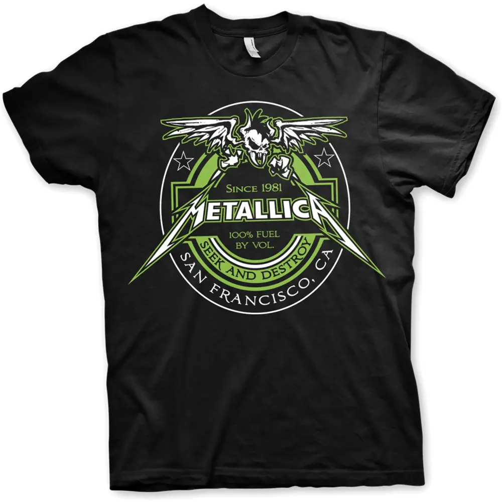 Pop 2026 Metallica Grafik Baumwoll-T-Shirt Unisex Sommer Kurzarm Mode Marken-Tee Luxus Casual Vintage T-Shirts – Detail 4