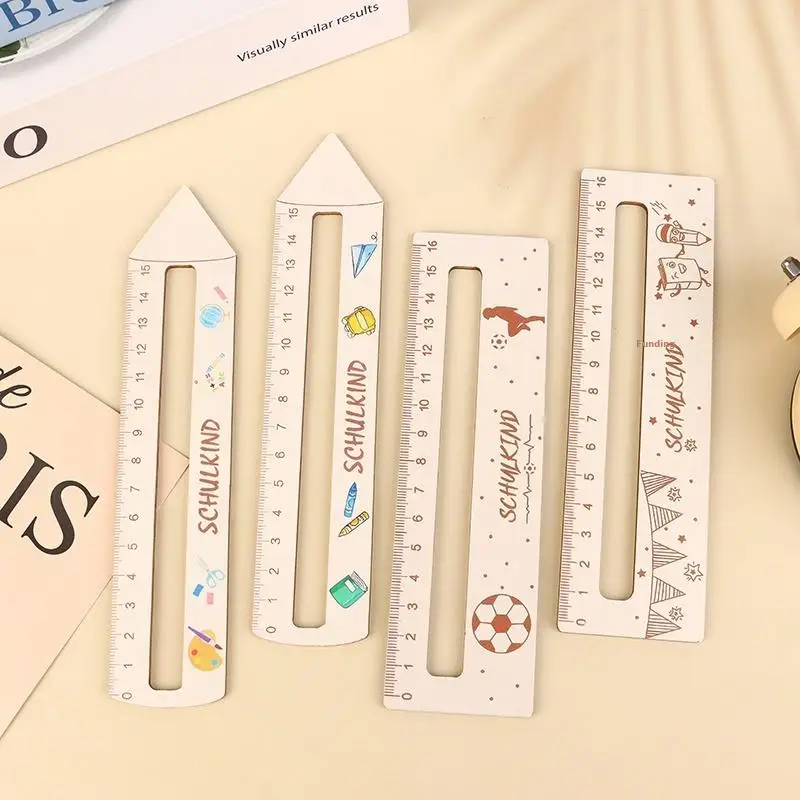 Back to School Essential: Children's Wooden Learning Ruler; Ideal Reward Gift for Kids Starting the New School Year.