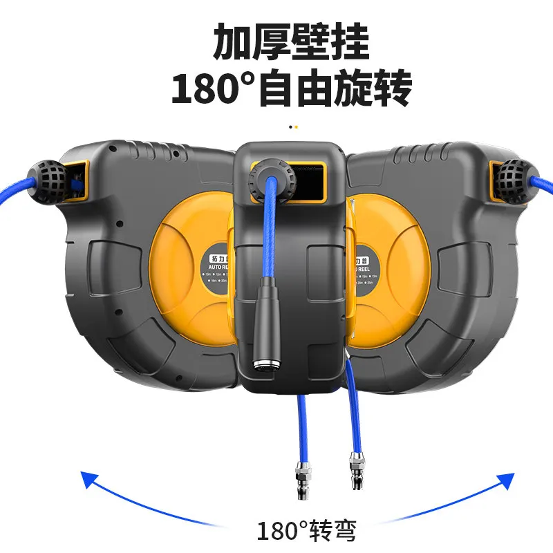 Pneumatic tool for auto repair and beauty with automatic expansion and contraction of gas drum and recycling of tube roller