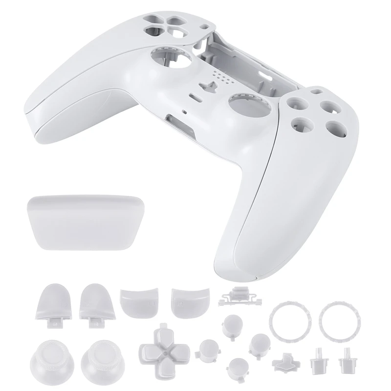 A46T Repair Part for PS5 BDM-010 Controller Housing Shell Game Controller Shell Cover with Buttons White