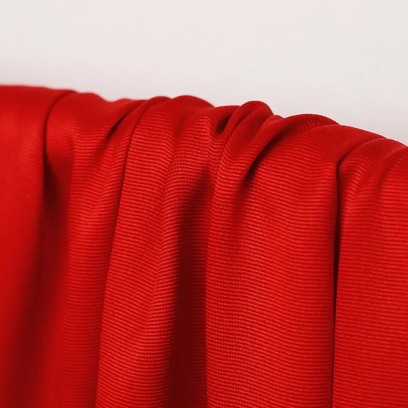 Redraspberry 20momme Red Colour Soft Crepe de Chine 100% Silk Materials Shirt Dress DIY sewing clothing fabrics Freeshipping