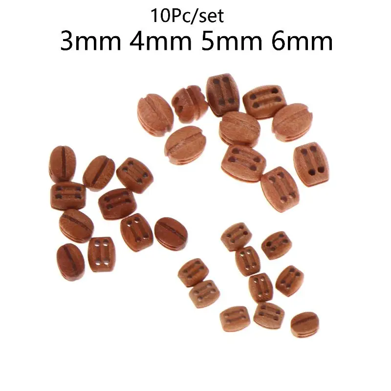 10Pcs DIY Model Ship Building Accessories Ancient Sailboat Model Accessories Wooden Double Block Pulleys 3mm 4mm 5mm 6mm view 2